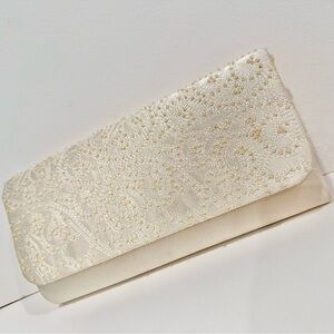 Nina Elegant Beaded Morton-M Champagne Color Purse